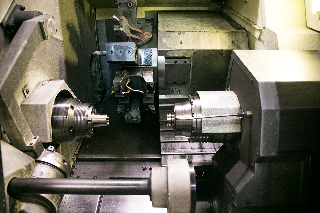 Automation through complete machining with two spindles